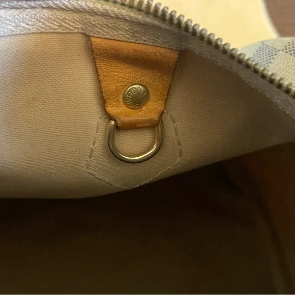 LOUIS VUITTON Damier Azur Speedy 30 Hand Bag Authentic, Vintage - Picture 10 of 14